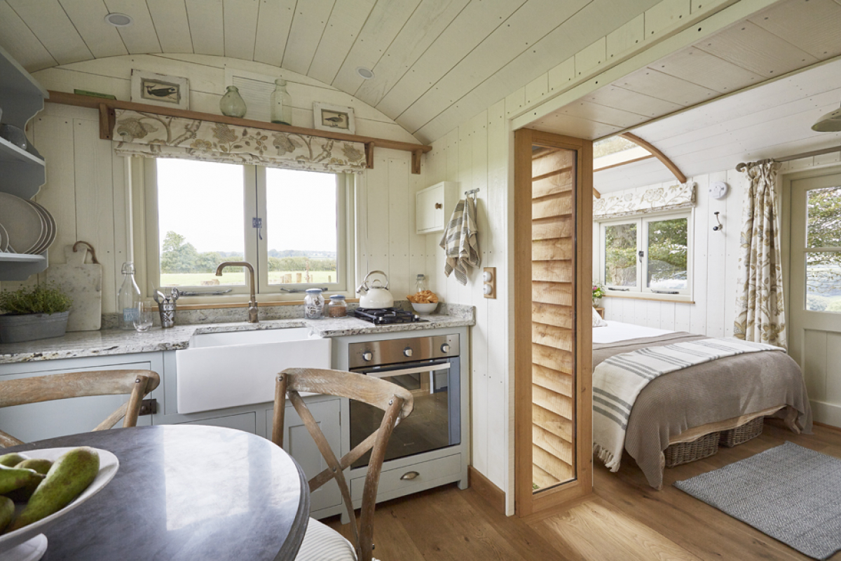 Hideaway Shepherds Huts at Buckland Abbey